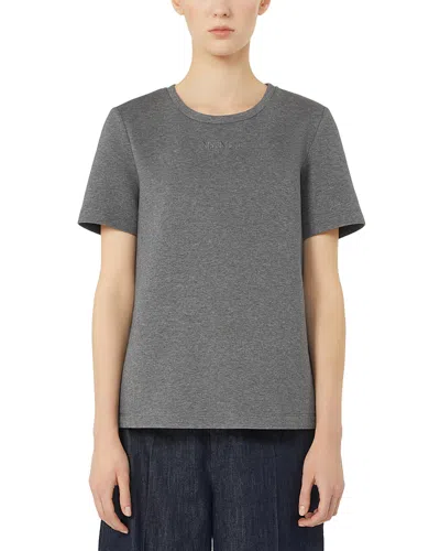 Max Mara Tubo Logo Tee In Gray