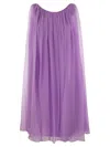Max Mara Breezy And Beautiful Silk Chiffon Flared Dress