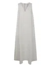 Max Mara Women's Simeone Linen Sleevesless Dress In Grey