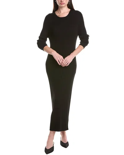 Max Mara Tuono Knitted Maxi Dress In Black