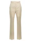 Max Mara Beige Regular Flat Front Pant In Neutral