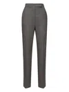 Max Mara Turbigo Side-pocket Zip-fly Trousers In Gray