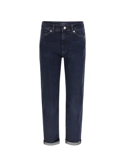 Max Mara Turn-up Cuff Jeans In Blue