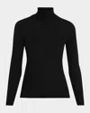 Max Mara Turtleneck Cashmere Sweater In Black
