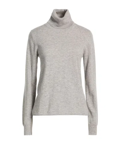 Max Mara Turtleneck Knit Sweater In Gray