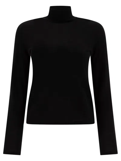 Max Mara Turtleneck Long-sleeved Jumper In Black
