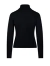 Max Mara Turtleneck Long-sleeved Knitted Top In Black