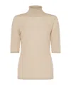 Max Mara Cecina Virgin Wool Turtleneck Sweater In Neutral