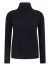 Max Mara Turtleneck Sweater In Black