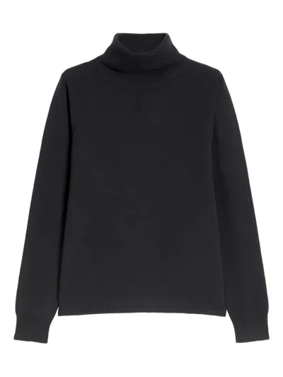 Max Mara Turtleneck Sweater In Black