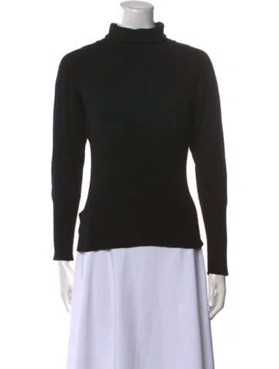 Pre-owned Max Mara Turtleneck Sweater In Black