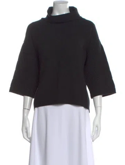 Pre-owned Max Mara Turtleneck Sweater In Black