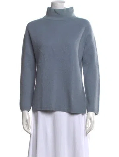 Pre-owned Max Mara Turtleneck Sweater In Blue