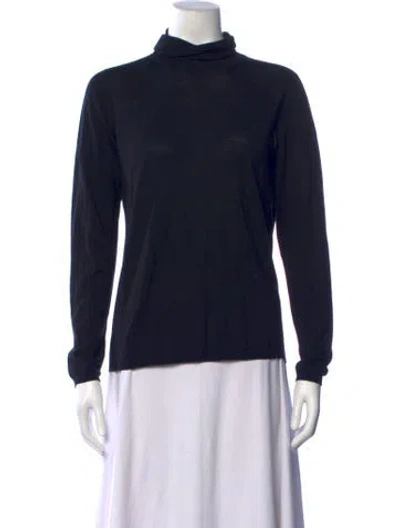 Pre-owned Max Mara Turtleneck Sweater In Blue
