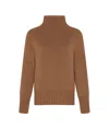 Max Mara Turtleneck Sweater In Brown