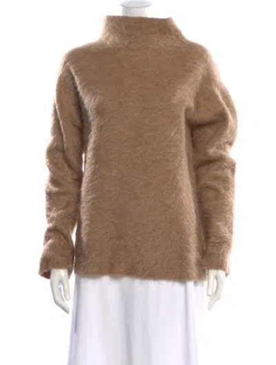 Pre-owned Max Mara Turtleneck Sweater In Brown