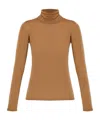 Max Mara Saluto Turtleneck Sweater In Brown
