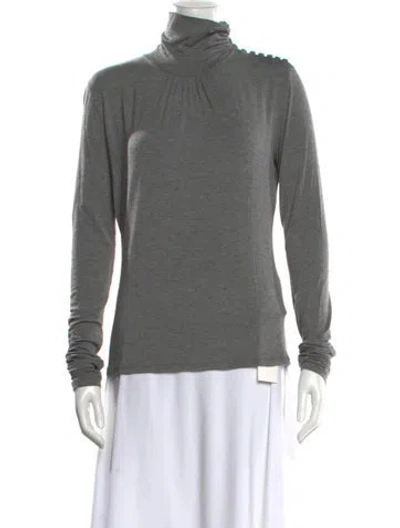 Pre-owned Max Mara Turtleneck Sweater In Gray
