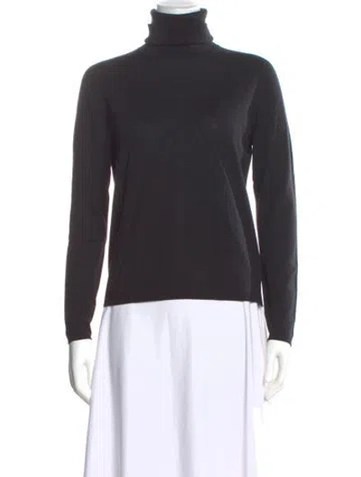 Pre-owned Max Mara Turtleneck Sweater In Gray