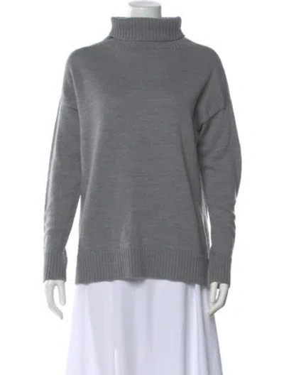 Pre-owned Max Mara Turtleneck Sweater In Gray