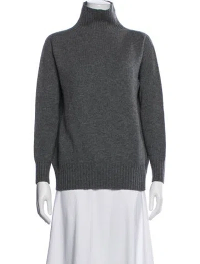 Pre-owned Max Mara Turtleneck Sweater In Gray