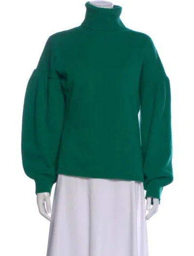 Pre-owned Max Mara Turtleneck Sweater In Green