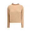 Max Mara Turtleneck Sweater In Brushed Mohair-blend Yarn