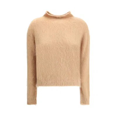 MAX MARA TURTLENECK SWEATER IN BRUSHED MOHAIR-BLEND YARN