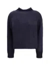Max Mara Turtleneck Sweater In Brushed Mohair-blend Yarn In Purple
