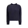 Max Mara Turtleneck Sweater In Brushed Mohair-blend Yarn In Purple