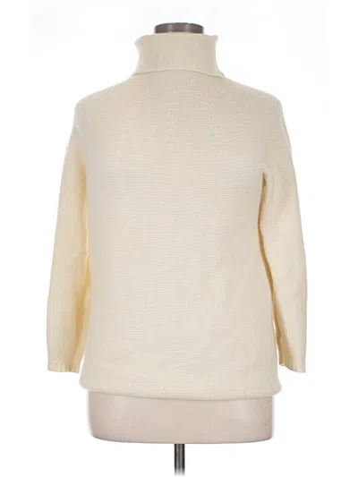 Pre-owned Max Mara Turtleneck Sweater In Ivory