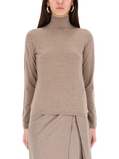 Max Mara Turtleneck Sweater Meana In Neutral