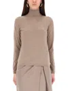 Max Mara Turtleneck Sweater "meana" In Brown