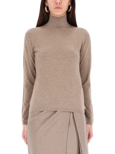 Max Mara Meana Cashmere Turtleneck Sweater In Brown