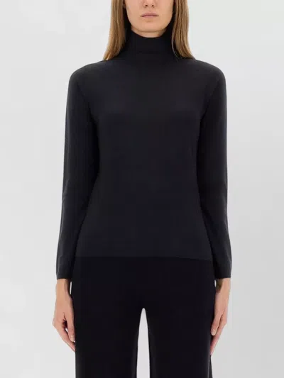 Max Mara Turtleneck Sweater Meana Slim Fit Design In Black