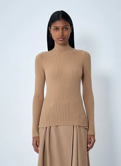 Max Mara Turtleneck Sweater In Neutral