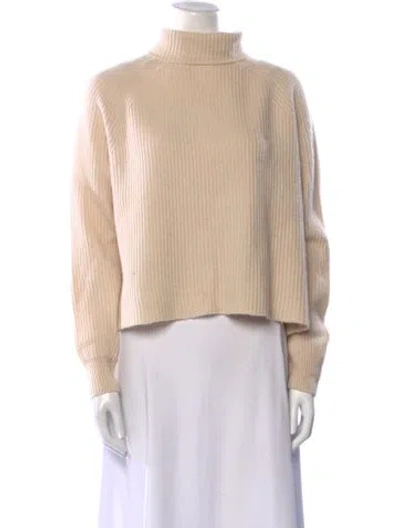 Pre-owned Max Mara Turtleneck Sweater In Neutral