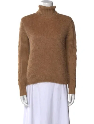 Pre-owned Max Mara Turtleneck Sweater In Neutral