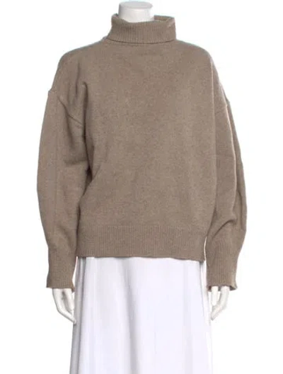 Pre-owned Max Mara Turtleneck Sweater In Neutral