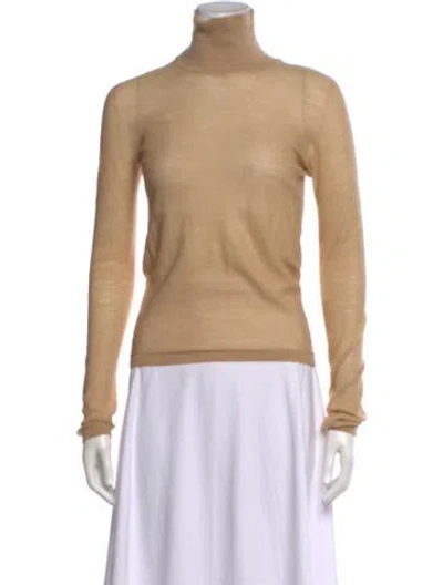 Pre-owned Max Mara Turtleneck Sweater In Neutral