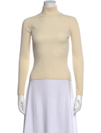 Pre-owned Max Mara Turtleneck Sweater In Neutral