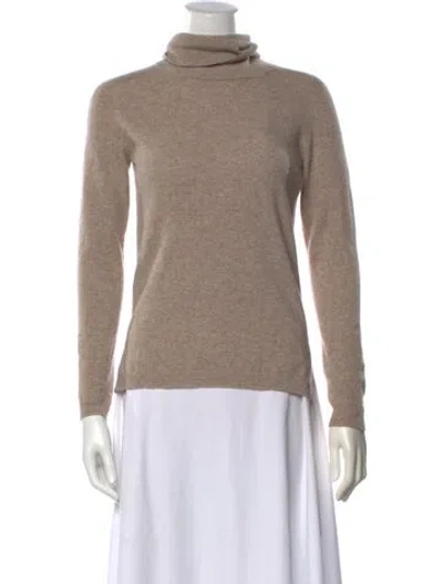 Pre-owned Max Mara Turtleneck Sweater In Neutrals