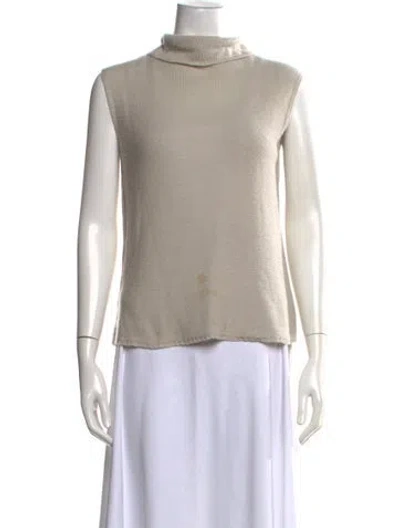 Pre-owned Max Mara Turtleneck Sweater In Neutrals