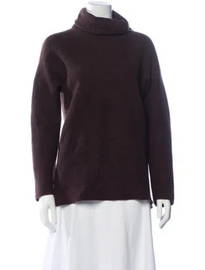 Pre-owned Max Mara Turtleneck Sweater In Purple