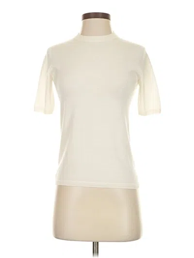 Pre-owned Max Mara Turtleneck Sweater In White