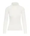 Max Mara Turtleneck Knitted Top In White