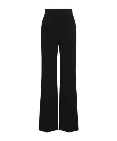 Max Mara Tuxedo-style Cady Trousers In Black