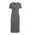 Max Mara Giugno Cotton And Wool-blend Midi Dress In Black