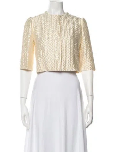 Pre-owned Max Mara Tweed Pattern Jacket W/ Tags In Neutrals