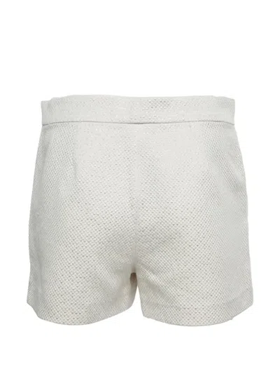 Pre-owned Max Mara Tweed Shorts In Neutral